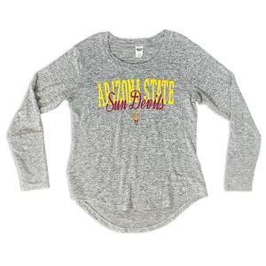Arizona State University Sun Devils Long Sleeve Tee Light Jersey Sweater size L